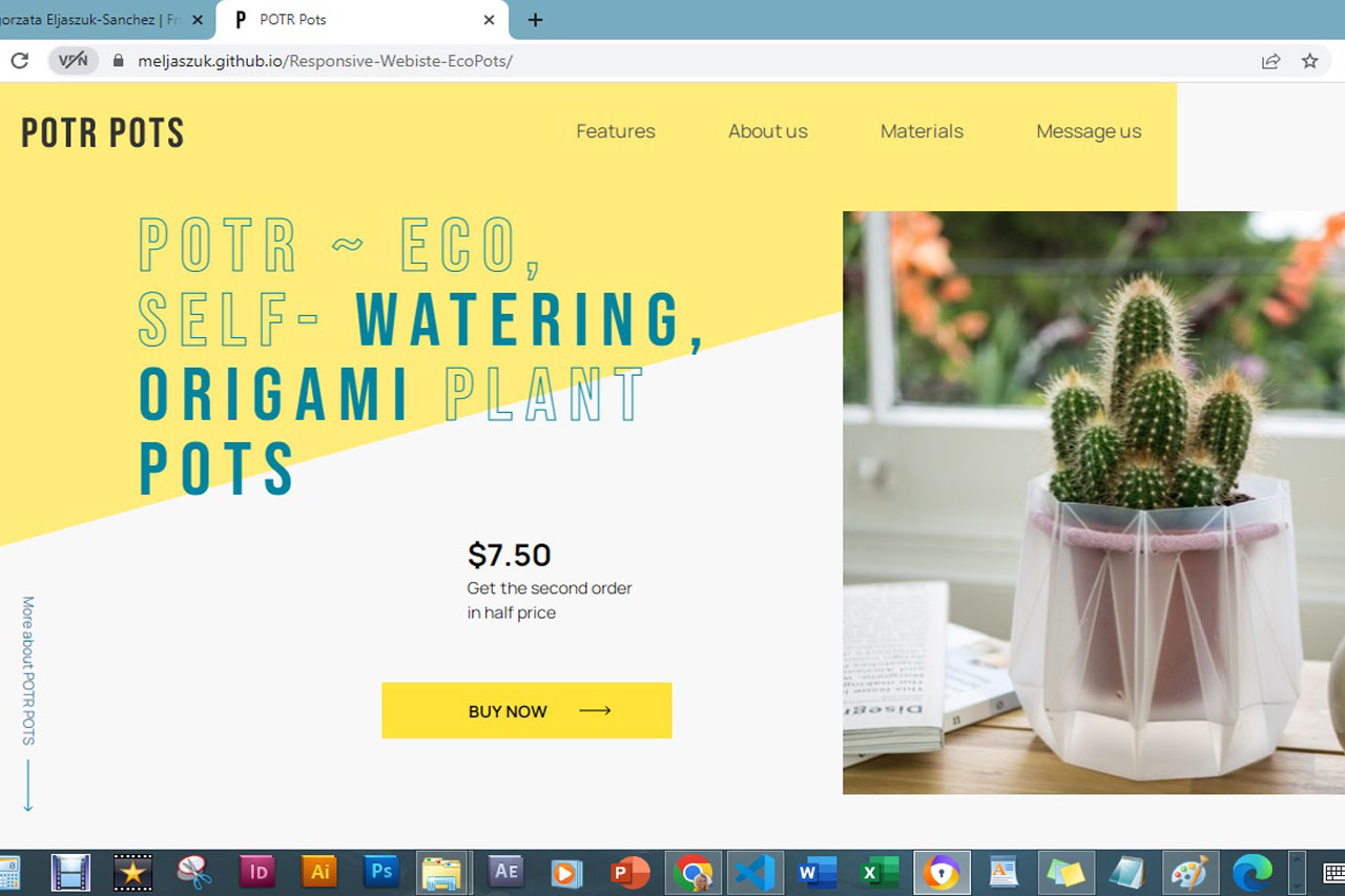 POTR Pots - Responsive Website